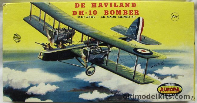 Aurora 1/48 De Haviland DH-10 Bomber - 'Parents Magazine' Seal Issue, 125-198 plastic model kit